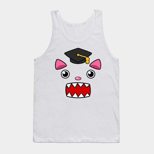 Grad Cat Tank Top by Thedustyphoenix